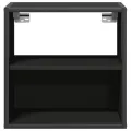 Table de chevet murale noir 40x31x39,5 cm