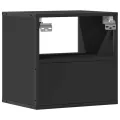 Table de chevet murale noir 40x31x39,5 cm
