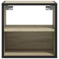 Table de chevet murale chêne sonoma 40x31x39,5 cm