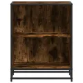 Bibliothèque chêne fumé 60x35x76 cm bois d'ingénierie