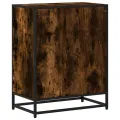 Bibliothèque chêne fumé 60x35x76 cm bois d'ingénierie