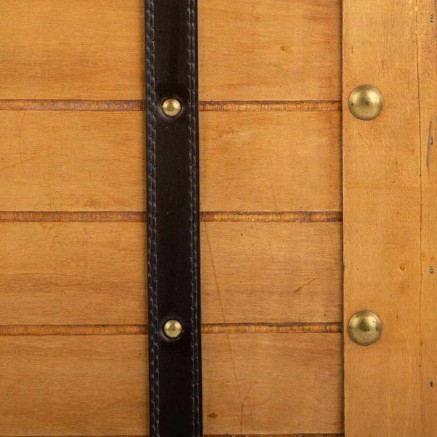 Maleta decorativa Alexandra House Living Marrón PVC Madera Metal Vint 2