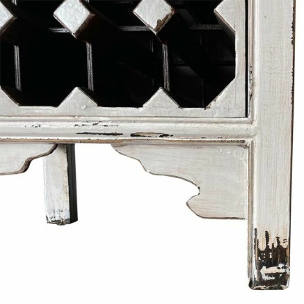 Portabottiglie Alexandra House Living Bianco Legno Legno di olmo 45 x 2