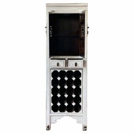 Portabottiglie Alexandra House Living Bianco Legno Legno di olmo 45 x