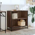 Bibliothèque chêne marron 80,5x35x76 cm bois d'ingénierie
