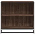 Bibliothèque chêne marron 80,5x35x76 cm bois d'ingénierie