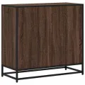 Bibliothèque chêne marron 80,5x35x76 cm bois d'ingénierie