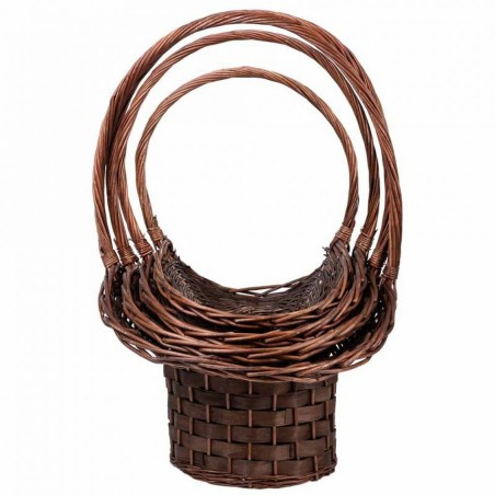 Basket spelset Alexandra House Living vlechtwerk Wilgenhout 4 Onderdel