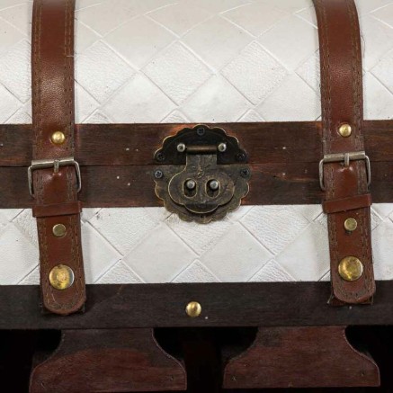 Bottle rack Alexandra House Living Brown PVC Wood Metal Cloth 30 x 85 2