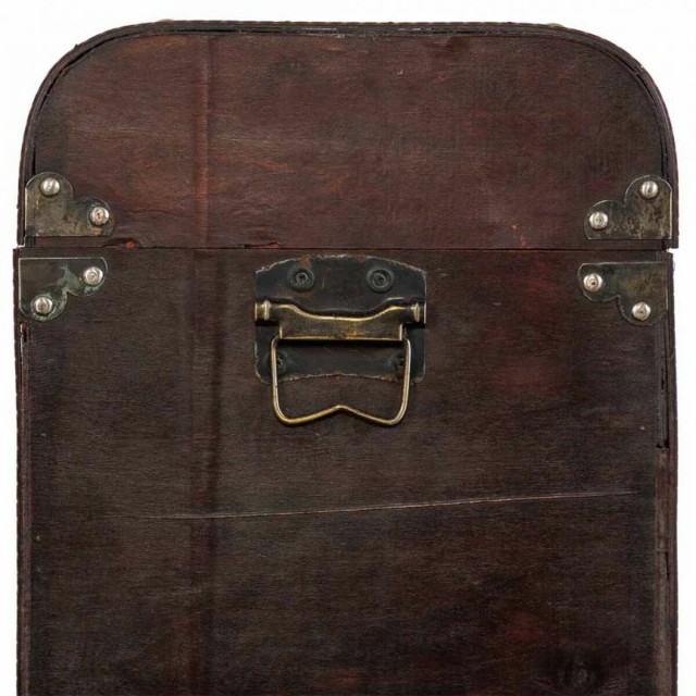 Portabottiglie Alexandra House Living Marrone PVC Legno Metallo Stoffa