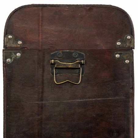 Flaschenregal Alexandra House Living Braun PVC Holz Metall Stoff 30 x