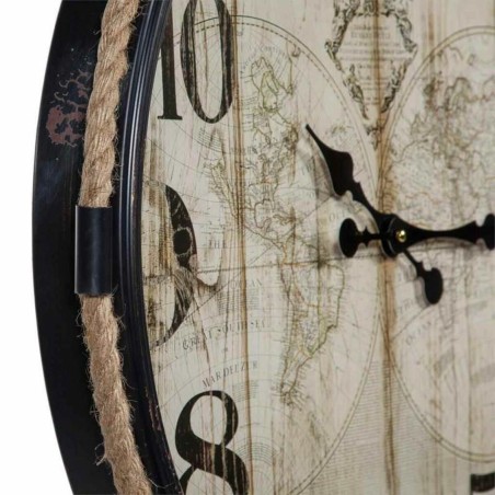 Orologio da Parete Alexandra House Living Nero Ferro Legno MDF 69 x 2