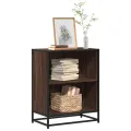 Bibliothèque chêne marron 60x35x76 cm bois d'ingénierie