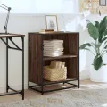 Bibliothèque chêne marron 60x35x76 cm bois d'ingénierie