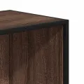 Bibliothèque chêne marron 60x35x76 cm bois d'ingénierie