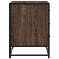Commode chêne marron 70x41x56 cm bois d'ingénierie