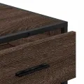 Commode chêne marron 70x41x56 cm bois d'ingénierie
