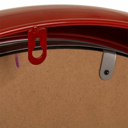 Horloge Murale Alexandra House Living Rouge Fer Bois MDF 62 x 6 x 62 c 2