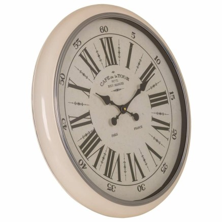 Orologio da Parete Alexandra House Living Bianco Ferro Legno MDF 62 x