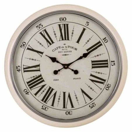 Orologio da Parete Alexandra House Living Bianco Ferro Legno MDF 62 x