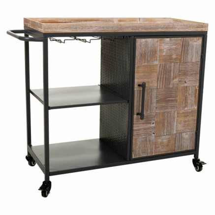 Portabottiglie Alexandra House Living Marrone Ferro Legno di abete 40