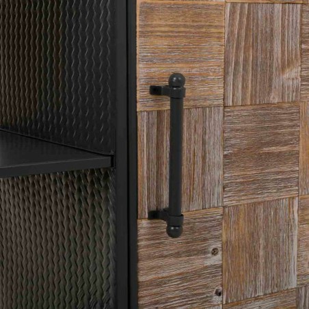 Flaschenregal Alexandra House Living Braun Eisen Tannenholz 40 x 83 x