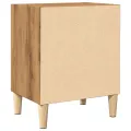 Table de chevet chêne artisanal 40x30x50 cm bois d'ingénierie