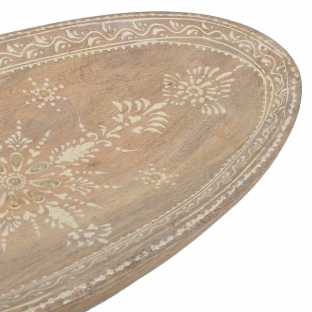 Centre de Table Alexandra House Living Blanc Naturel Bois de manguier