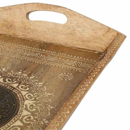 Schale Alexandra House Living Weiß natürlich Mango-Holz 25 x 6 x 48