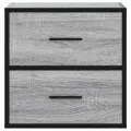 Tables de chevet murales 2 pcs sonoma gris 40x31x39,5 cm