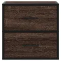 Tables de chevet murales 2 pcs chêne marron 40x31x39,5 cm
