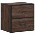 Tables de chevet murales 2 pcs chêne marron 40x31x39,5 cm