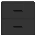 Tables de chevet murales 2 pcs noir 40x31x39,5 cm