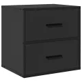 Tables de chevet murales 2 pcs noir 40x31x39,5 cm