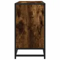 Armoire de lavabo de salle de bain chêne fumé 65x33x60 cm