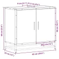 Armoire de lavabo de salle de bain chêne fumé 65x33x60 cm