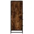 Armoire de bain chêne fumé 35x37,5x100cm bois d'ingénierie