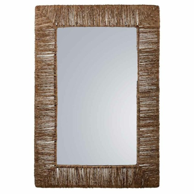 Wall mirror Alexandra House Living Brown 3 x 61 x 91 cm Rectangular