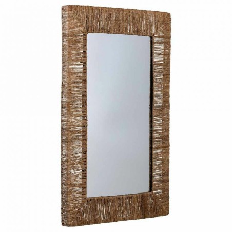 Specchio da parete Alexandra House Living Marrone 3 x 61 x 91 cm Retta