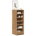 Armoire à chaussures chêne artisanal 32x35x92cm bois ingénierie