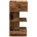Table de chevet vieux bois 40x35x65 cm bois d'ingénierie