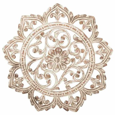 Wanddecoratie Alexandra House Living Bruin Hout MDF 2 x 90 x 90 cm