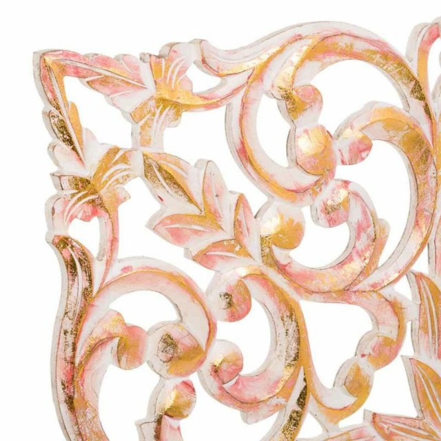 Décoration murale Alexandra House Living Blanc Bois MDF 2 x 90 x 90 c