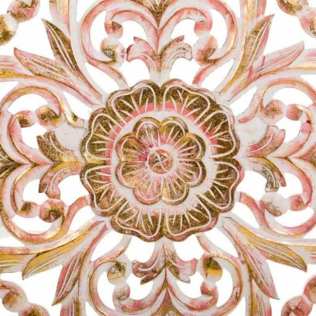 Decorazione da Parete Alexandra House Living Bianco Legno MDF 2 x 90 x