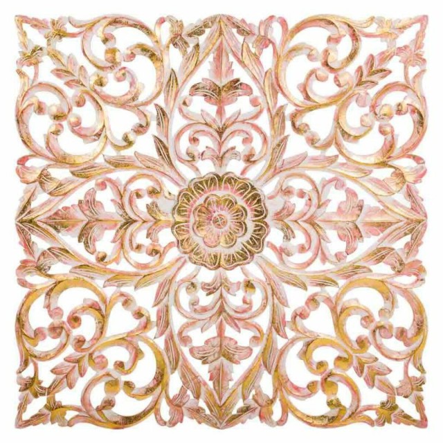 Wall Decoration Alexandra House Living White MDF Wood 2 x 90 x 90 cm