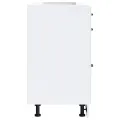 Armoire de cuisine Kalmar blanc brillant bois ingénierie