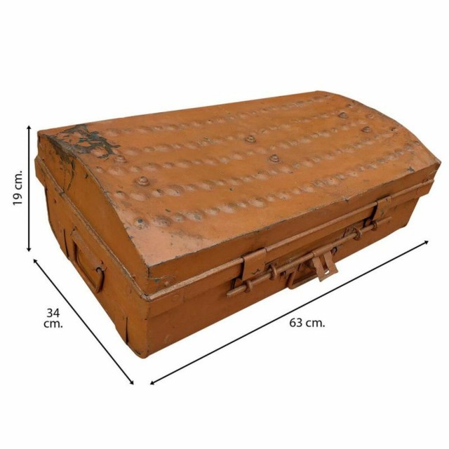 Decorative suitcase Alexandra House Living Brown Iron Traditional styl