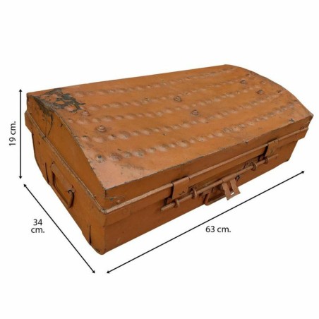 Decorative suitcase Alexandra House Living Brown Iron Traditional styl