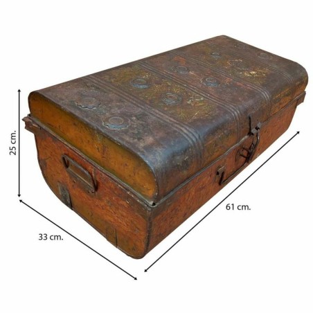 Valise décorative Alexandra House Living Marron Fer Style artisanal 3