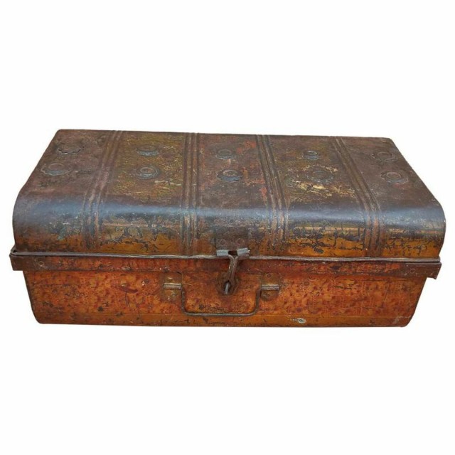 Valise décorative Alexandra House Living Marron Fer Style artisanal 3